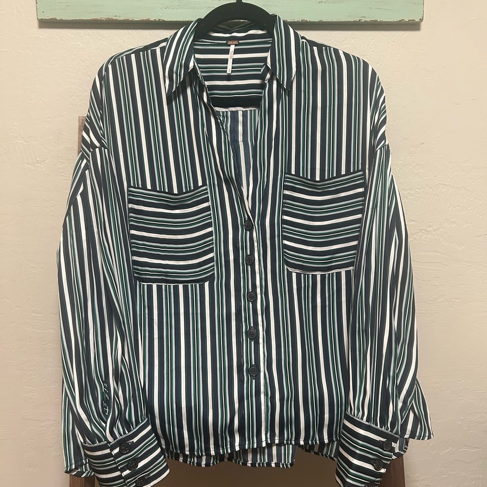 Free People Button Down Blouse